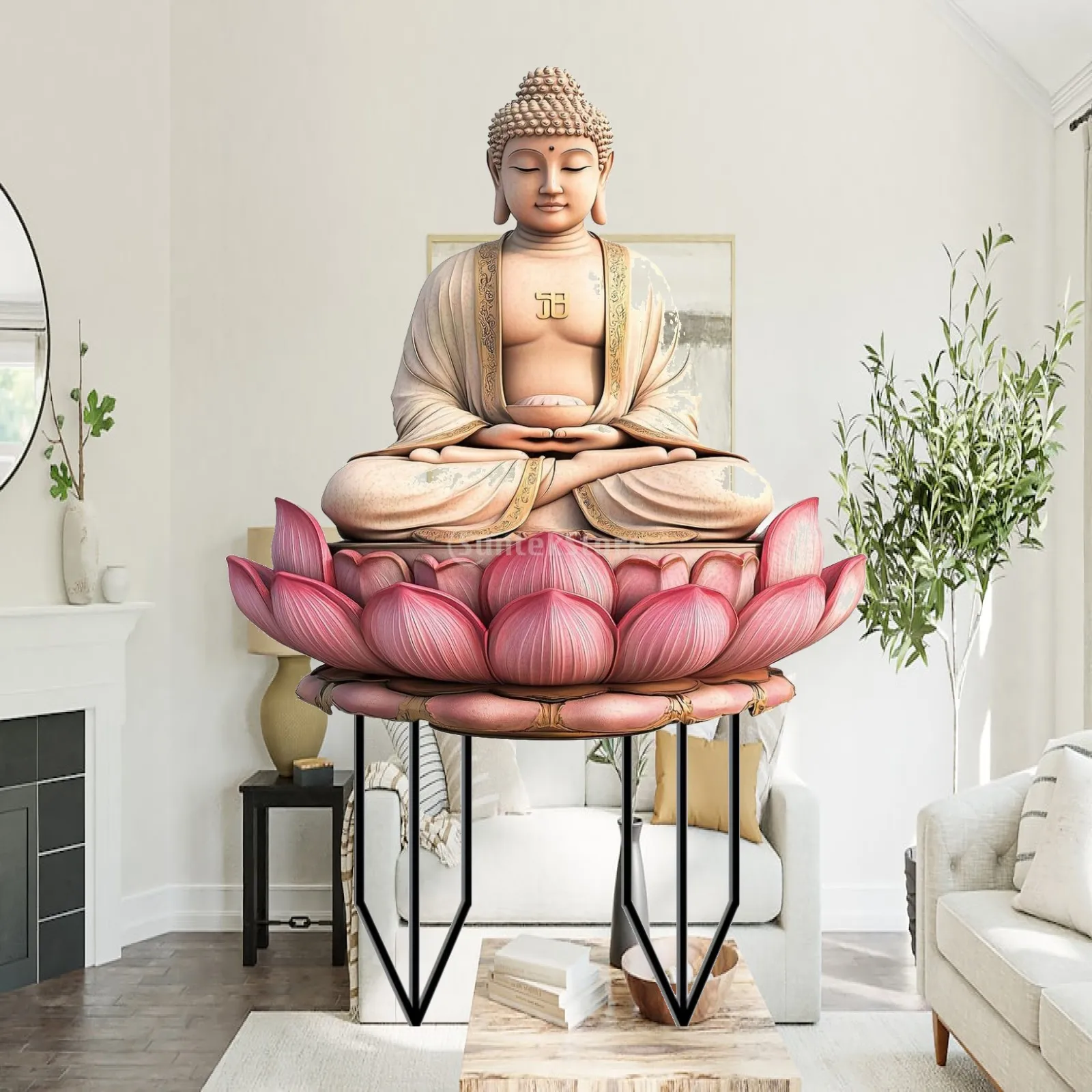 

Buddha Inspired Acrylic Garden Stake Outdoor Decoration Figure for Garden Lawn Yard Patio Fence Accessories