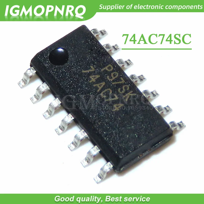 10pcs 74AC74SC SOP-14 74AC74 SOP14 74AC74SCX SOP