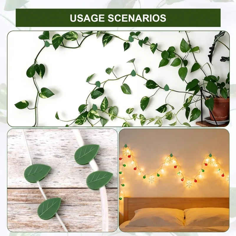 10/20pcs Plant Wall Hanging Clip Ivy Climbing Wall Fixer Plant Climbing Wall Clamp Invisible Vine Traction Support Frame