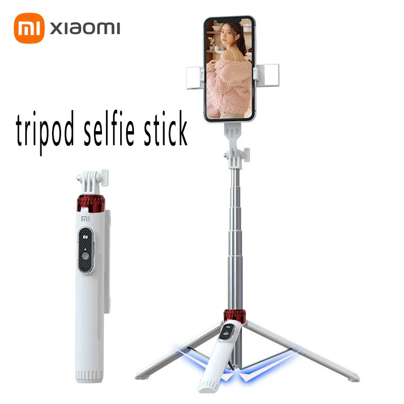 

XIAOMI Long Extended Bluetooth Wireless Selfie Stick Live Broacast Stand Holder Tripod Foldable with Fill Light for Smartphones