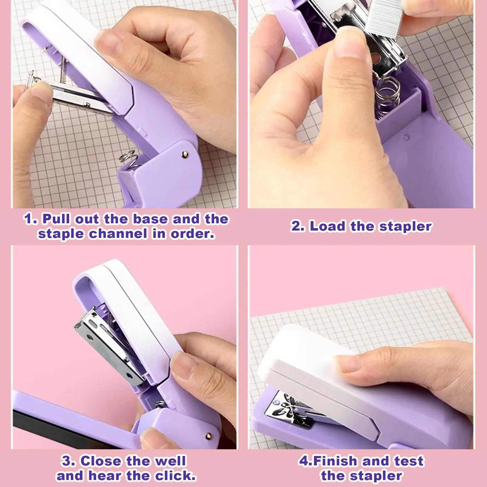 Staplers For Desk 360 Degree Swivel Book Binding Stapler 20-sheet Capacity Multi-angle Stapling Machine Desk Accessories For