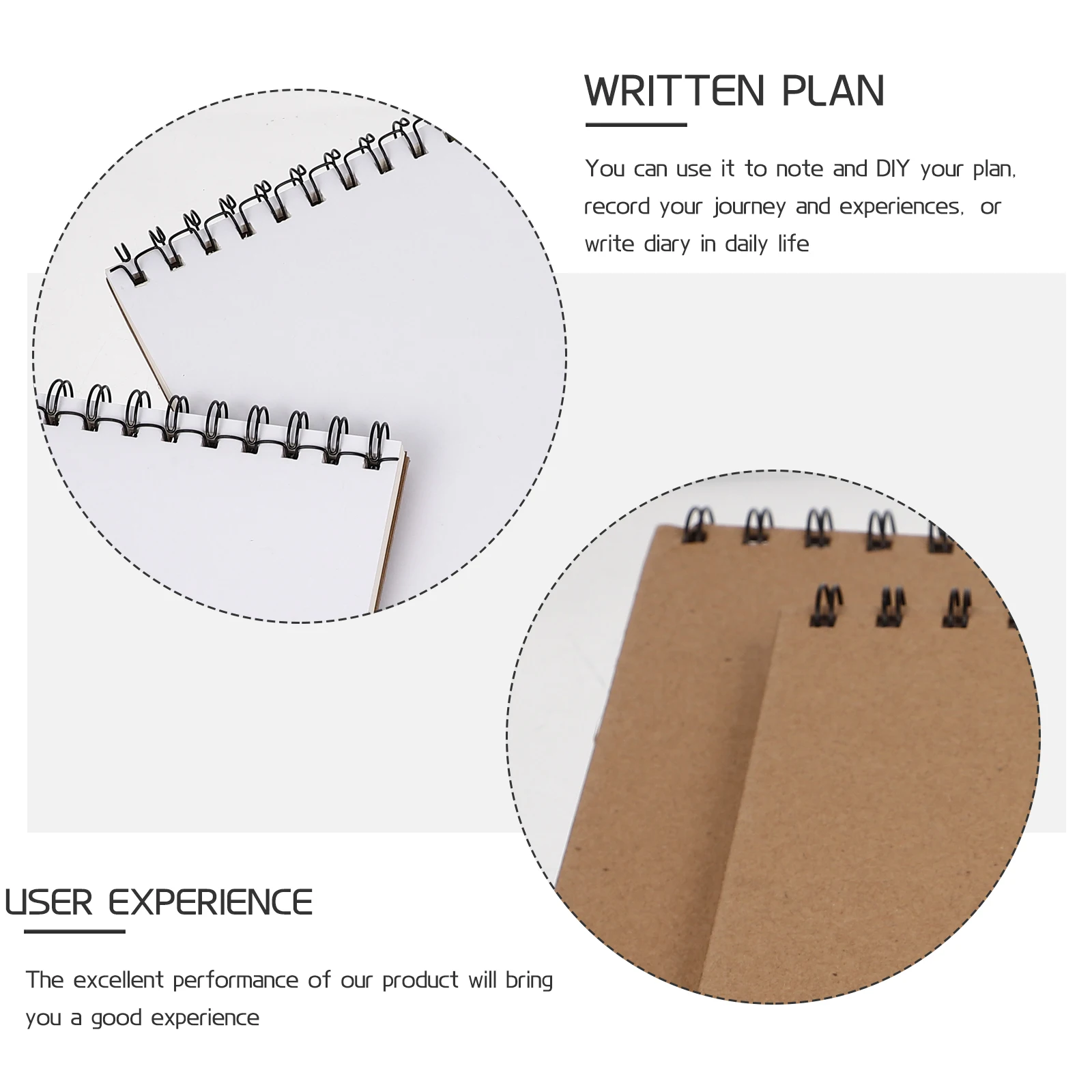 

2 Pcs Drawing Paper Sketsbook Scketchbook Notebook Scetch Watercolor Pad Painting Notebooks Spiral Sketches