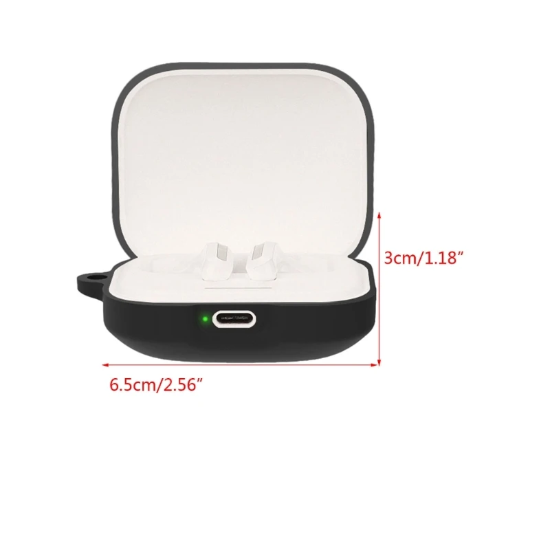 Q1W2 ヘッドフォンソフトカバー洗えるシェル Redmi Buds 5 ハウジングアンチスクラッチスリーブ