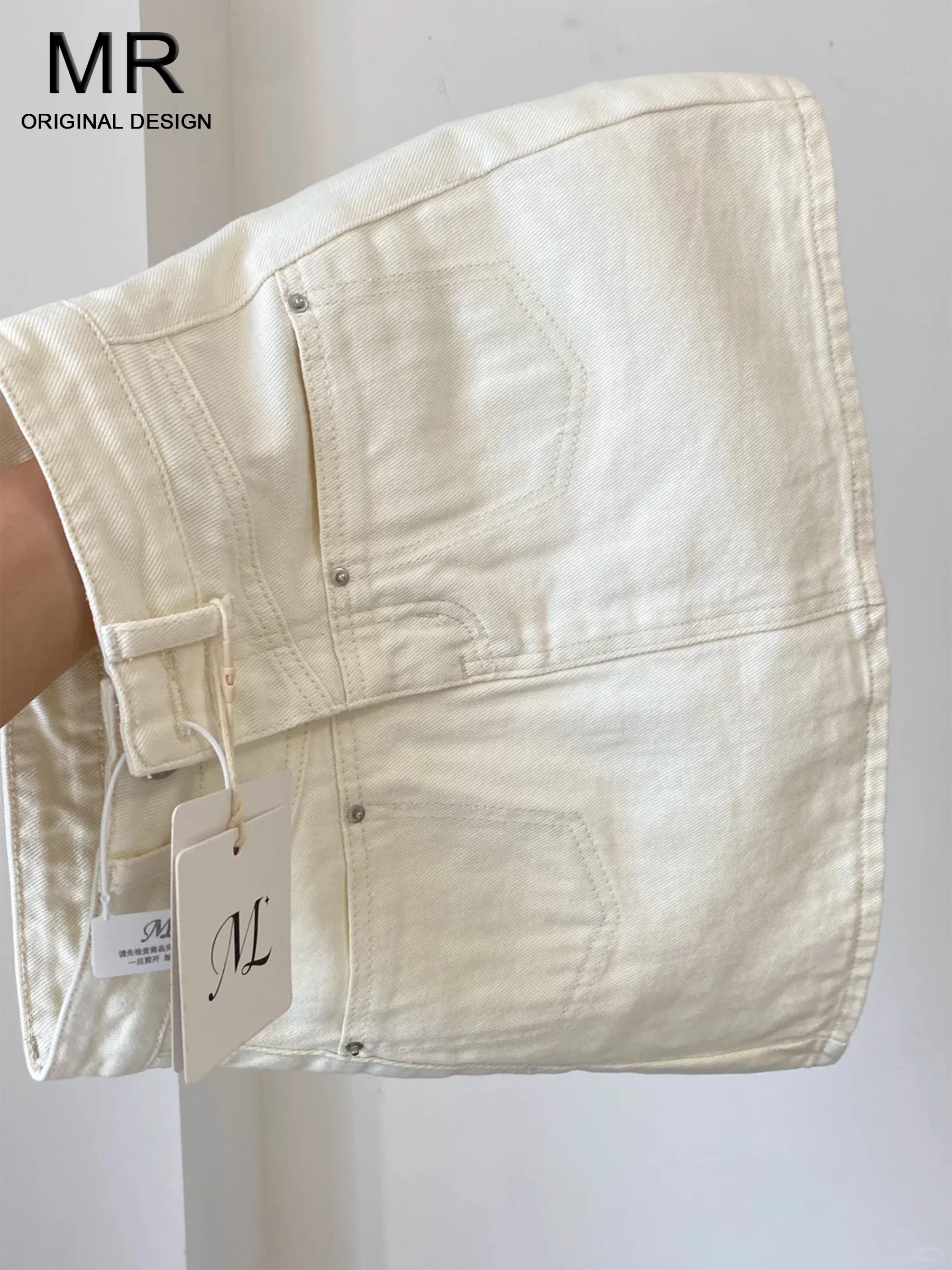 

Casual High Waist A-Line Skirt with Front Patch Pocket Women's Summer Midi Skirt Wrap around High Waist Design Sensation