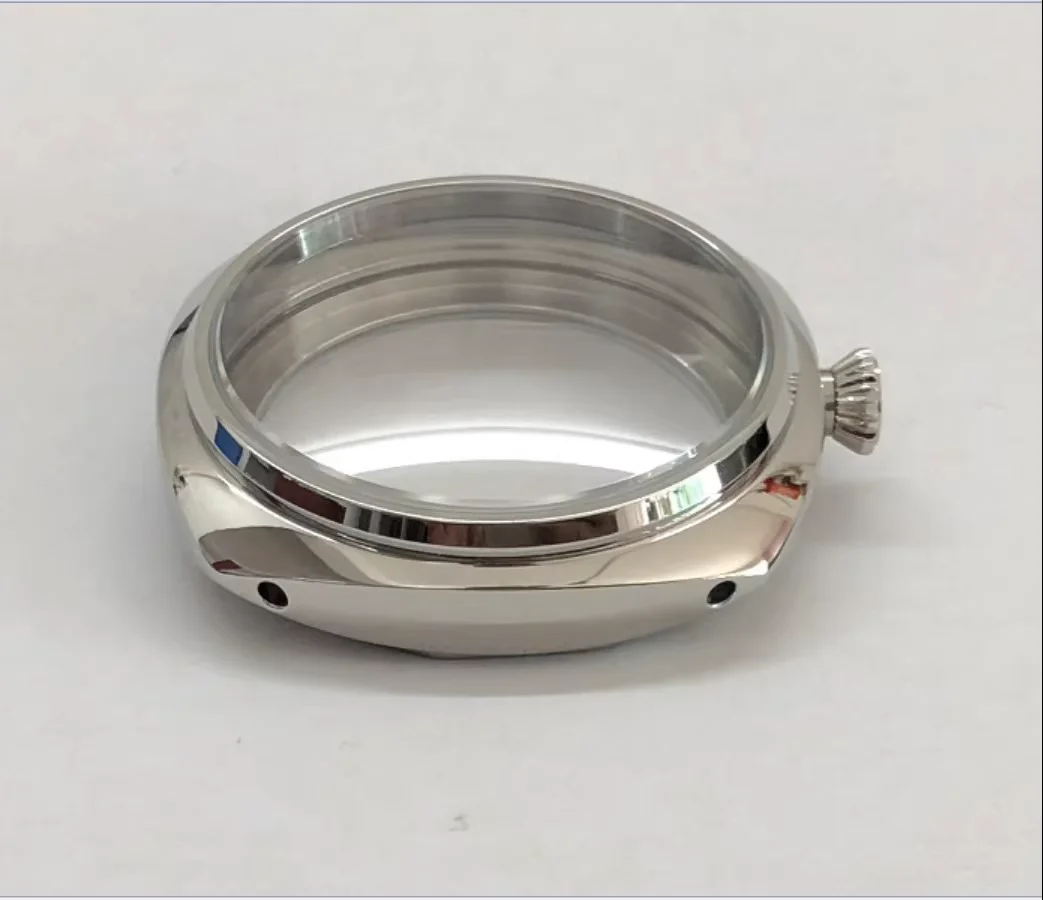 47mm Watch Case 316L Stainless Steel Fit ETA 6497/6498 ST3600/3621 Movement Polished Repair Parts Accessories BK1015-25-Y