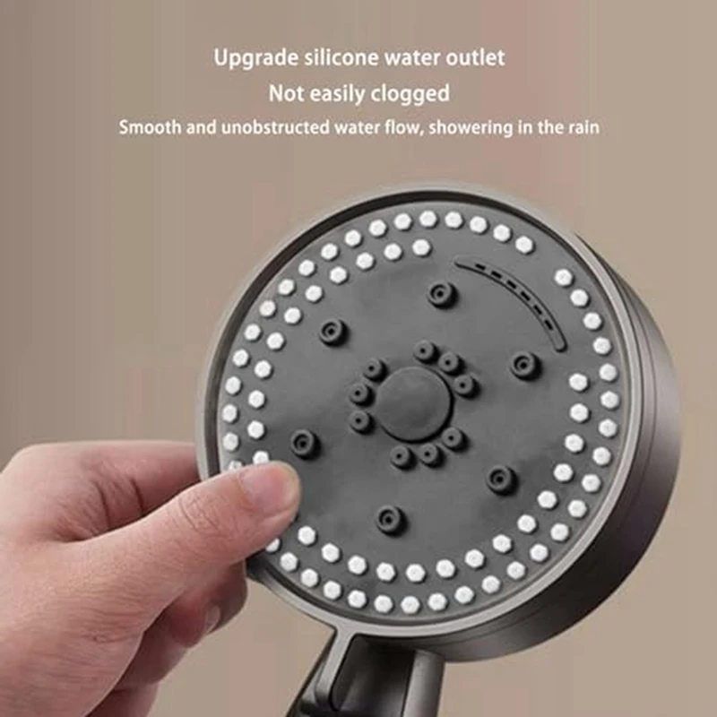 Shower Head Adjustable High Pressure Water Saving Handheld Shower Head Rainfall Massage Spa Showers Bathroom Parts Accessories