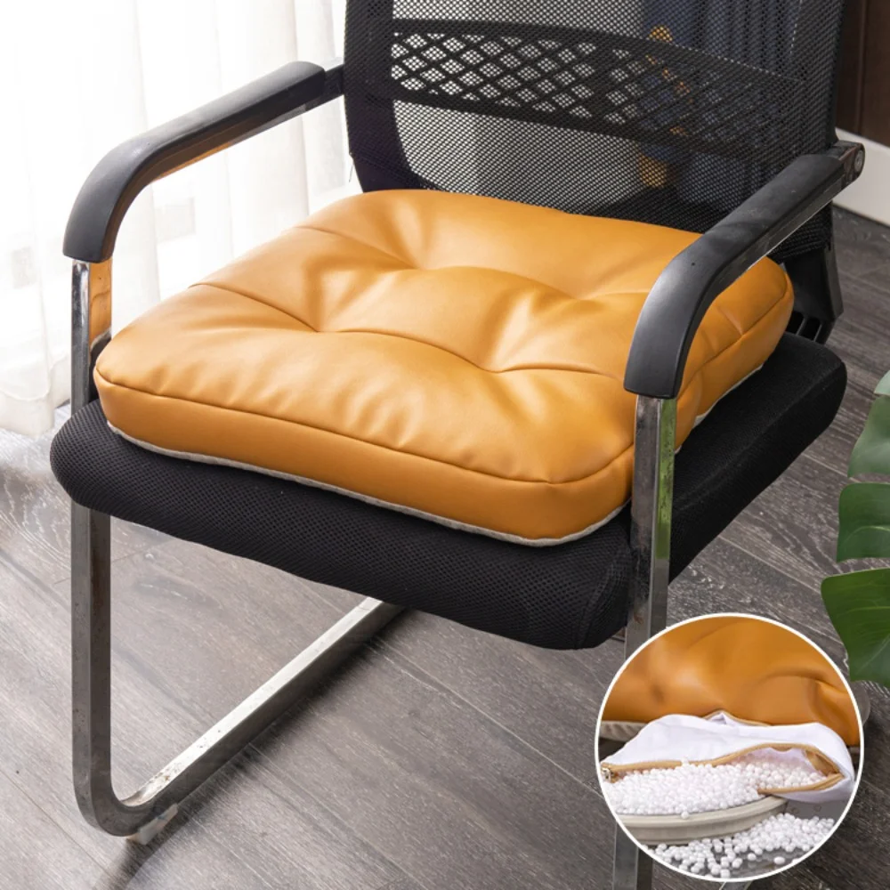 Heightening Seat Cushion for Office Chair, Imitation Leather, Butt Cushion, Sitting for a Long Time, Does Not Collapse