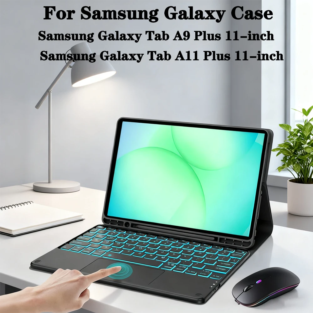 

Keyboard Case for Samsung Galaxy Tab A9 Plus 11 Inch,For Samsung Galaxy Tab A11 Plus 11 lnch Tablet Case with Pencil Slot
