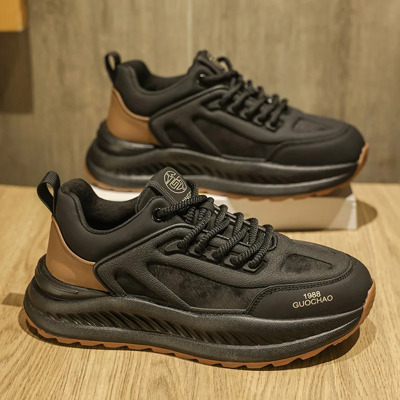 

High Quality Men's Casual Sneakers 2026 New Thick Sole Running Shoes Breathable Non-slip Platform Shoes Comfortable Sports Shoes