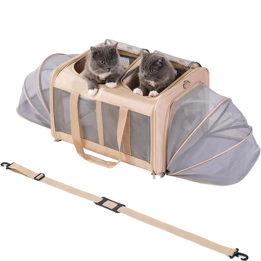 Portable Breathable Cat Small Dog Pet Carrier Bags Compact Handheld Travel Bag for Car Trips