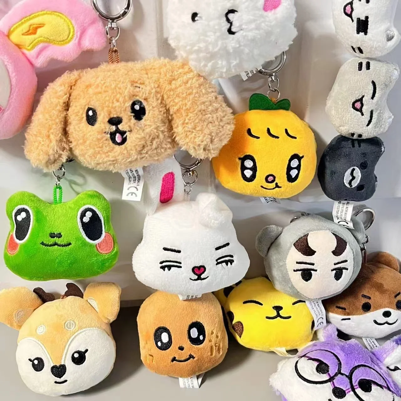 Kpop Idol Miniteen Face Charm Bag Pendant JEONGHAN JUN THE8 MINGYU Idol Cartoon Animal Doll Keychain