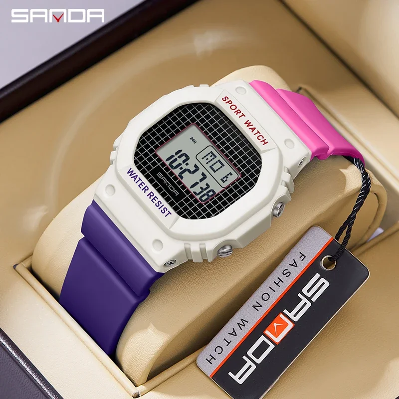 

2024 SANDA 393 Luxury Ladies Sports Watch Waterproof Week Date Woman Wristwatch Women Fashion Casual Women's Watches for Gift