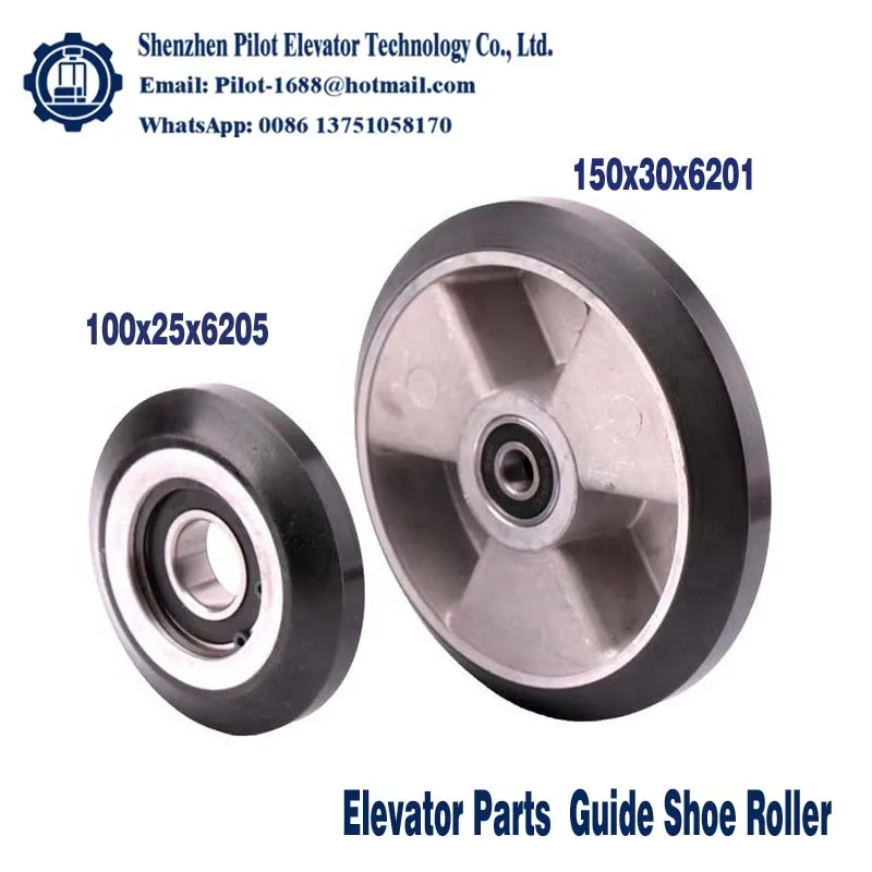

R3 R6 High-Speed Roller Lift Accessories Elevator Parts Guide Boot Wheel 150X30X6201 100X25X6205 For Schindler