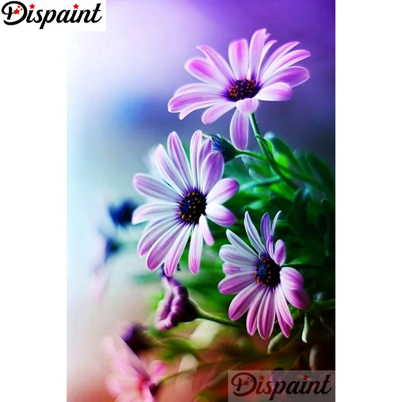 

Dispaint Square/Round Drill 5D DIY Diamond Painting "purple flower" Embroidery Cross Stitch Full Rhinestone Decor A10969