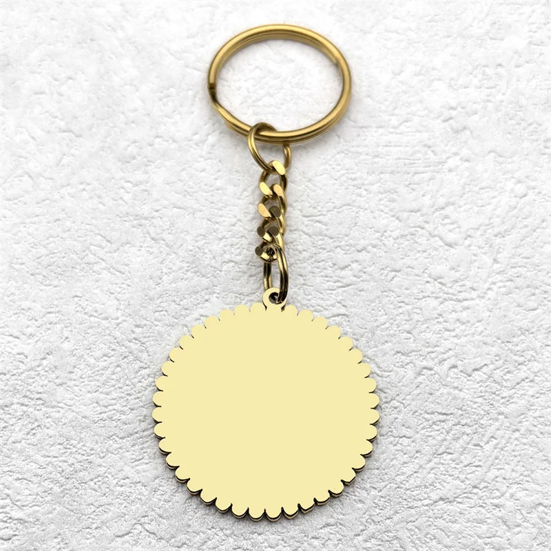 Buddhism Mandala Lotus Flower Yoga Pendant OM Key Chain Women Men Stainless Steel Religious Geometry Meditation Amulet Jewelry