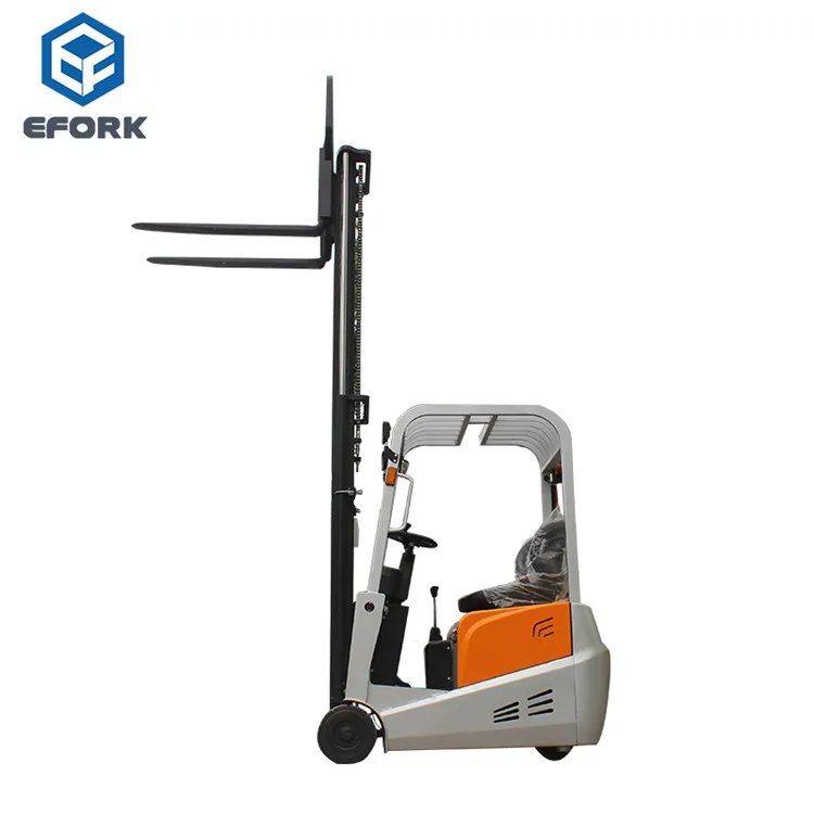 Mini 3-wheel Counterbalanced Electric Forklift Stacker Truck Ready To Ship Three Wheel Forklift