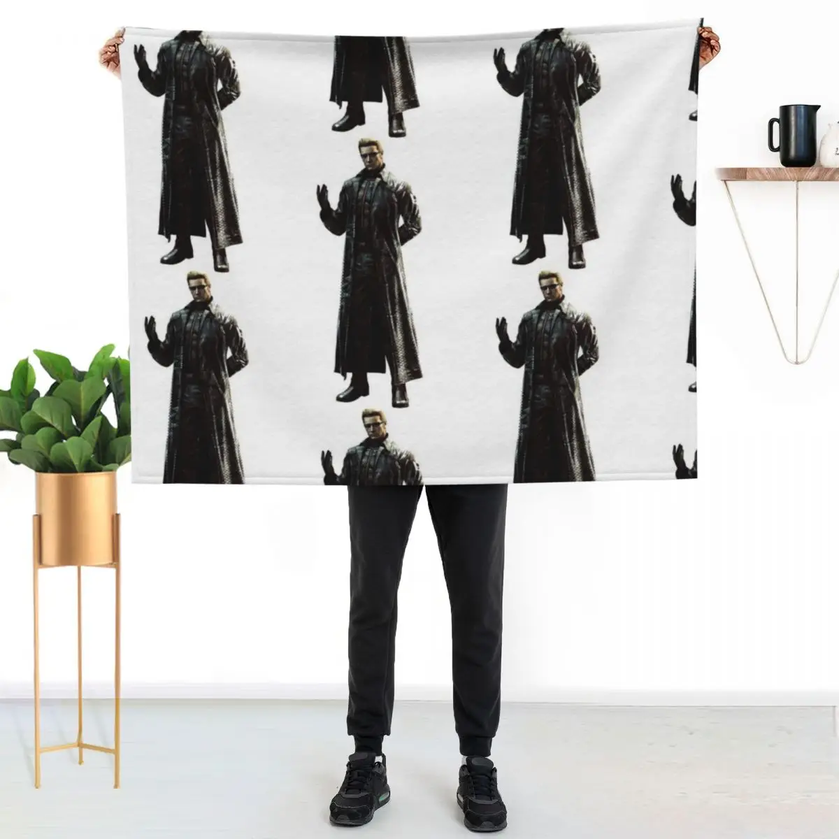 

Albert Wesker Throw Blanket Stain Resistant Cozy Warm Blanket