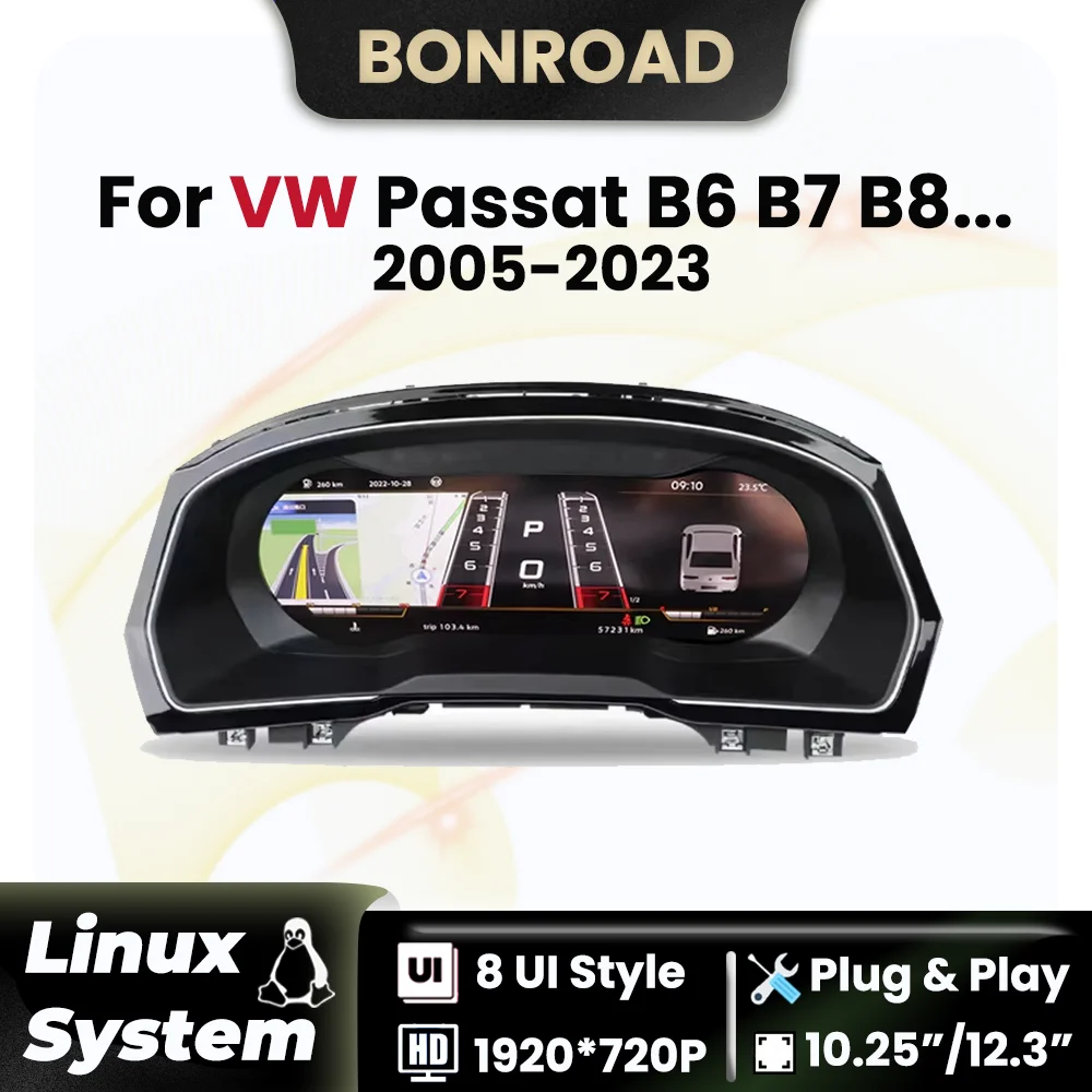 

Цифровая приборная панель, беспроводная связь CarPlay Android Auto для ​ ​ Volkswagen VW Passat B6 B8 B7 CC Magotan Инструментальная панель Кабина