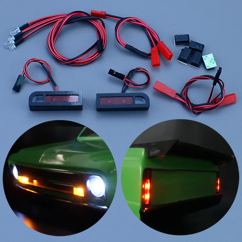 For 1/10 Traxxas Drag Slash 1967 Chevrolet C10 Truck RC Car Simulation Headlight & Taillight LED Lighting System