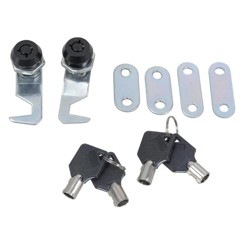 652F 2pcs Cabinet Security Locks Tubulars Keyed Alike Cams Locks set for Tool & Storage