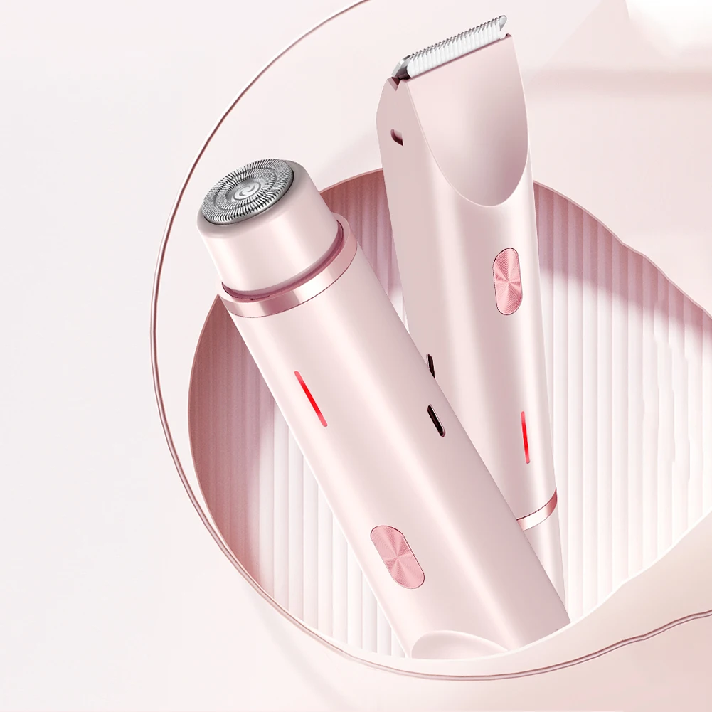 Hair Removal Razor for Women Waterproof Body Hair Trimmer Rechargeable Pubic Hair Trimmer for Pubic Legs Body Hair