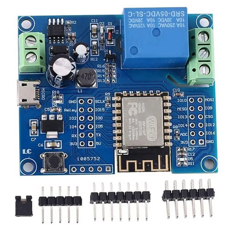 AA08-10X WIFI Relay Controller Module, DC 5V 8V-80V Wireless Controller Module ESP-12F For IOT Smart Home APP