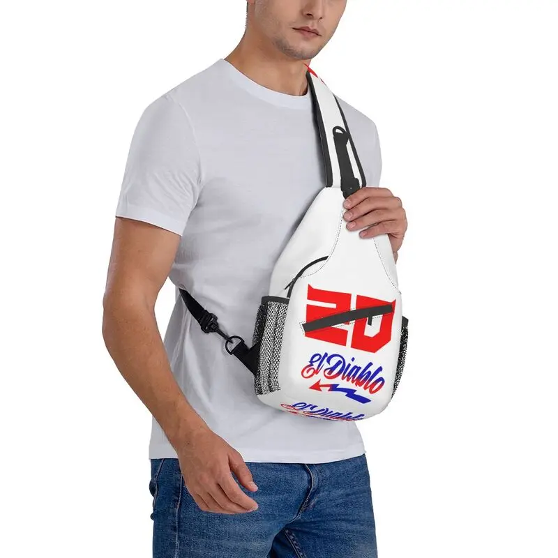 Op Maat Gemaakte Fabio Quartararo Sling Tassen Voor Mannen Mode Schouder Crossbody Borst Rugzak Reizen Dagrugzak