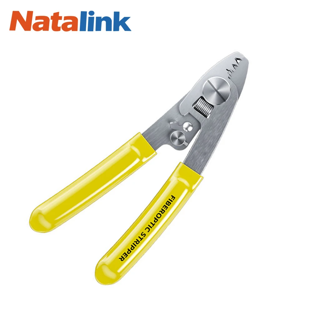 Natalink 3-In-1 Stainless Steel Miller Fiber Optic Stripper Pliers  Multifunctional Tool for Jumper and Pigtail Stripping