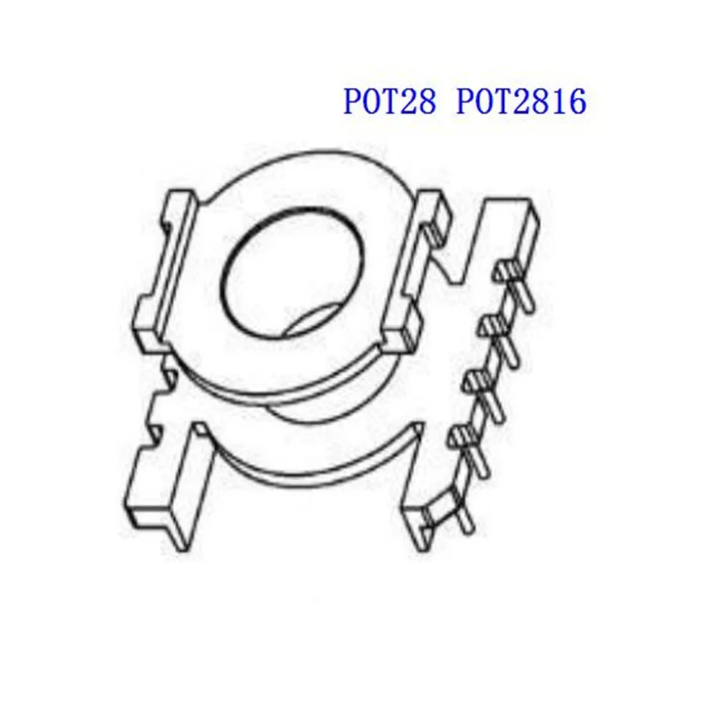 

Высокочастотный трансформатор POT2816, мягкий сердечник PC44, материал и катушка, вертикальный 5 + 5 контактов, 8 наборов/партия