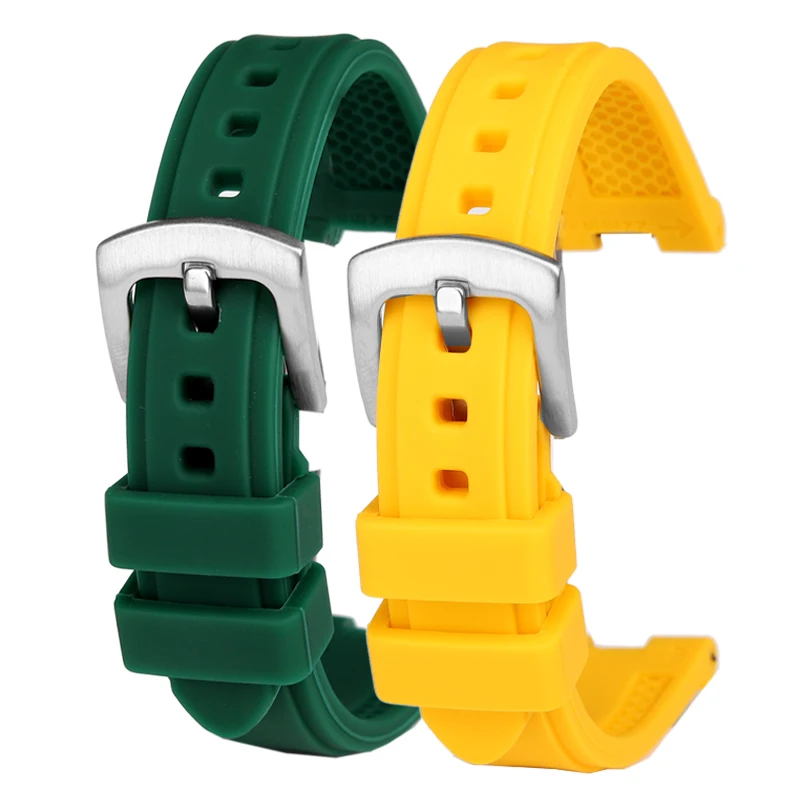 Notched Soft Silicone bracelet For Citizen NJ0150/NJ0151 series watch ME color series water ghost modified silicone watch strap