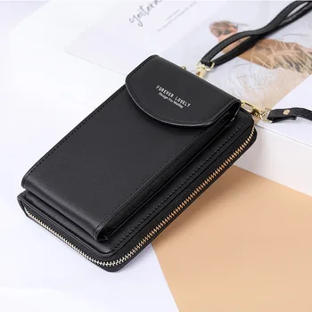남성용 긴 핸드백 지갑, 여성용 크로스 바디 백, 귀여운 지갑, 동전 지갑, 카드홀더 Cartera Hombre Bolsas 2024