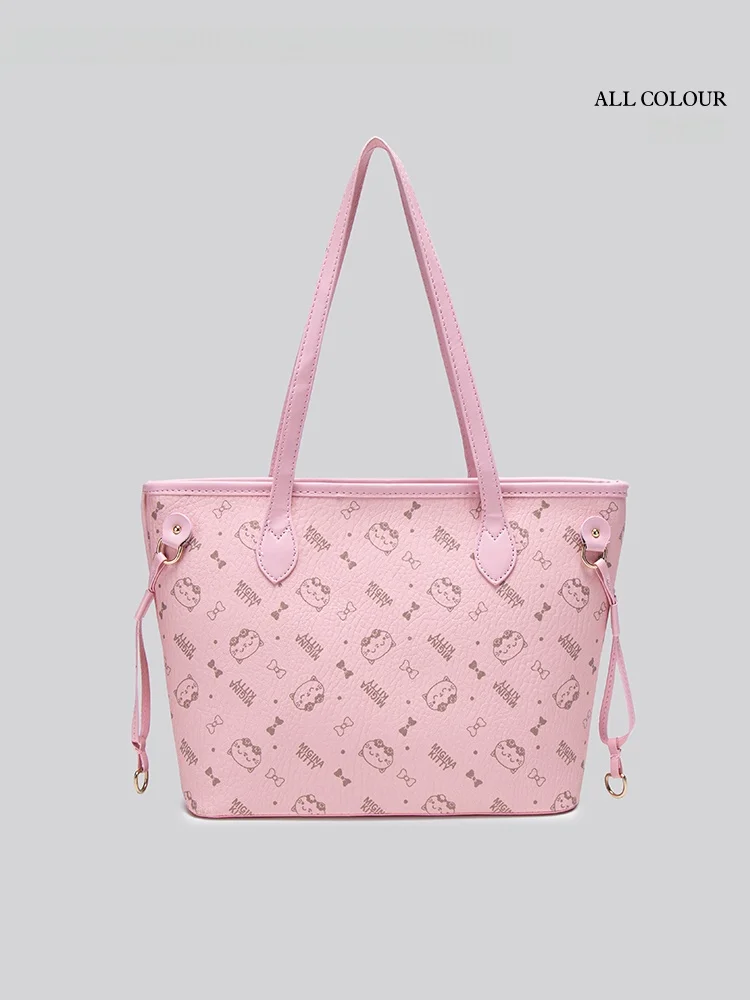 

UR Faion большая сумка-тоут с мультяшным принтом, женская большая вместительная сумка-тоут для школы и работы, модная сумка из искусственной кожи