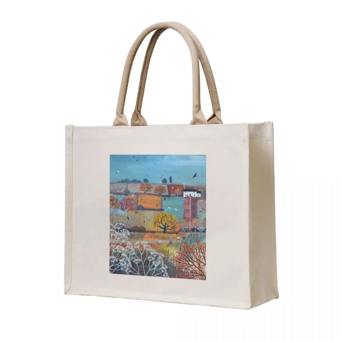 

The Path to Autumn Cottage Tote Bag great bag cloth bag woman Canvas stote shopper woman