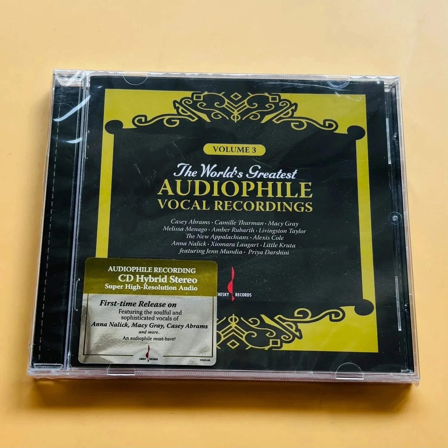 Western High-Resolution Audiophile Vocal Music CD, Black-Gold Retro Pattern Cover, High-Fidelity Delicate Vocal Performance