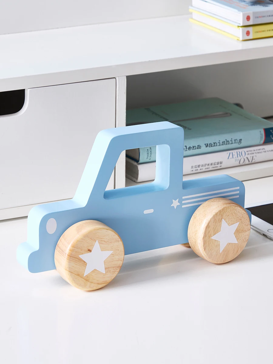 

Car Miniatures Kawaii Room Decor Home Decoration Objects for Kids Modem Style Made From Oak Wood and MDF Handcrafted Aesthetic