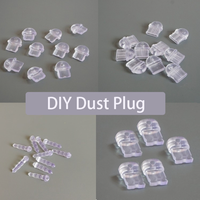 DIY Anti Dust Plug Transparent Charge Port Dust Plug for IPhone Type C Android Plug Stopper Protection Cap Mobile Phone Pendant