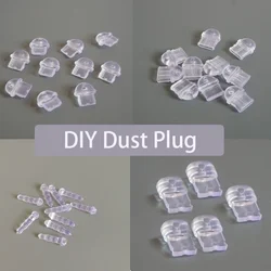 DIY Anti Dust Plug Transparent Charge Port Dust Plug for IPhone Type C Android Plug Stopper Protection Cap Mobile Phone Pendant