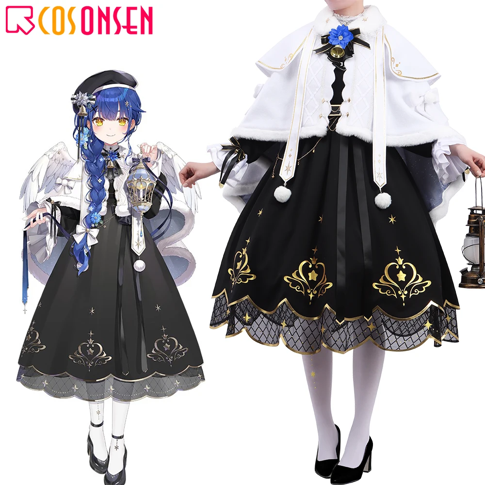 

Anime YouTuber Vtuber Amamiya Kokoro Cosplay Costume Christmas Role Play Dress Cloak Set Halloween Party Outfit