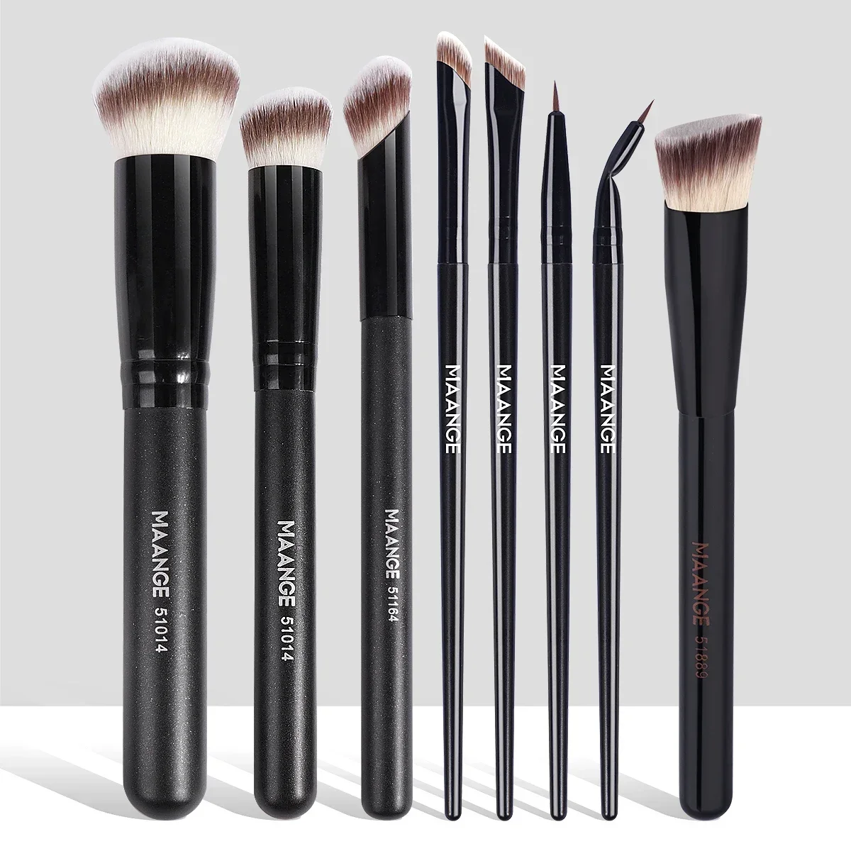 

Makeup Brushes 8pcs Premium Synthetic Powder Foundation Contour Concealer Eye Shadow Blending Liner Makeup Brush Kit Tool