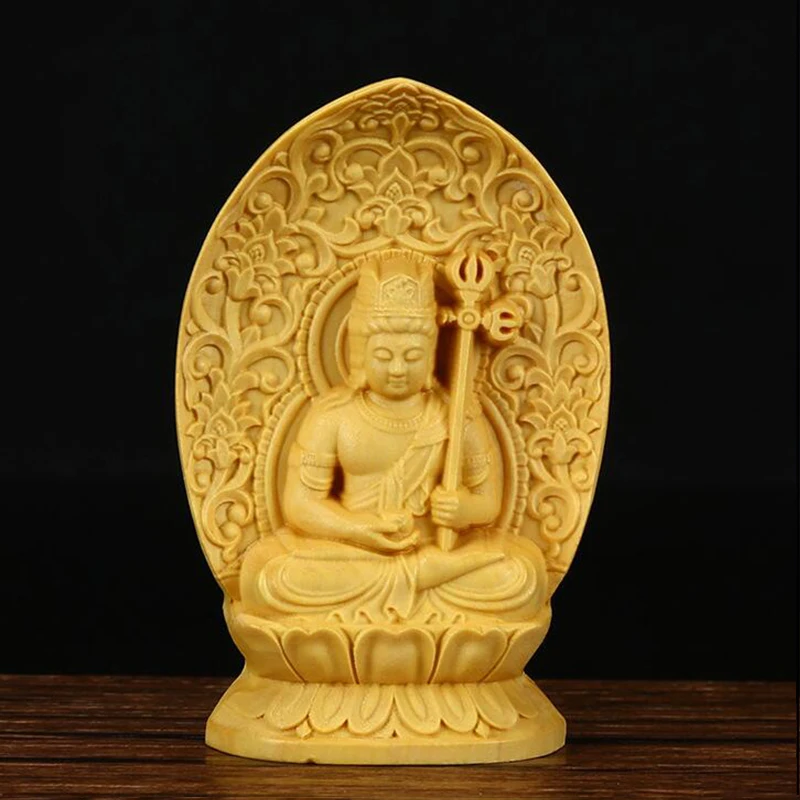 

Exquisite Wood Carved Statue Guanyin Bodhisattva Figurine Tathagata Buddha Sculpture Buddha Zen Lucky Crafts Home Decor Pray Box