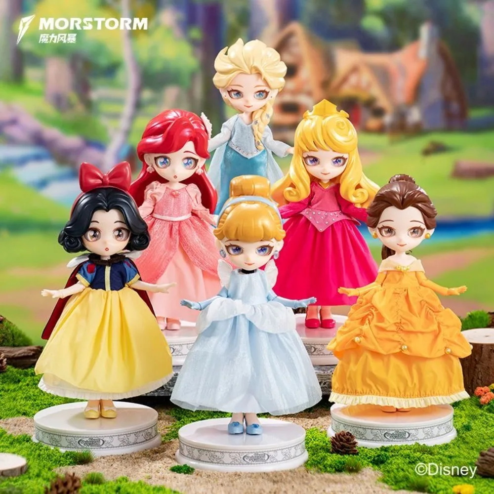 

Disney Princess Snow White Elsa Belle Series Anime Action Figure Movable Joint Bjd Movable Toy Ornament Girls Gift