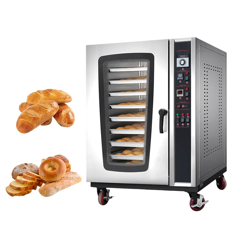 Uniquely Designed Electric Bread Oven Commercial 5 Trays Convection Bakery Oven with Digital Contrils