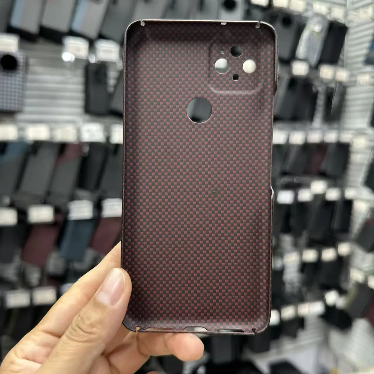 KEVFORM Case For Google Pixel 5A Genuine Carbon Fabric Aramid Fiber Case Ultra-thin Lightweight Cover