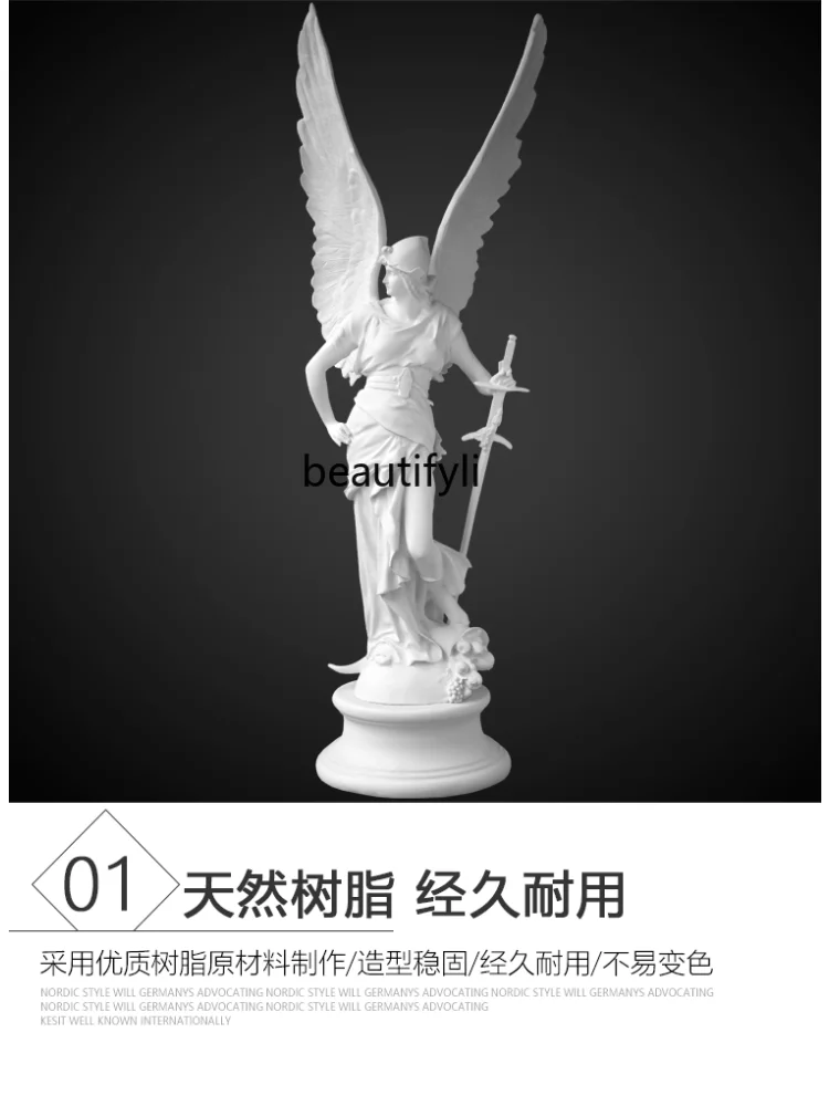 Sculpture Plaster Statue Decoration Desktop Figure Statue Resin Artwork