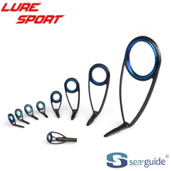 SeaGuide 9 10 11 12 pcs Spin Guide Set Blue LS Ring Black Steel Frame HBXOHLSG-4 25 Rod Building component Repair DIY Accessory