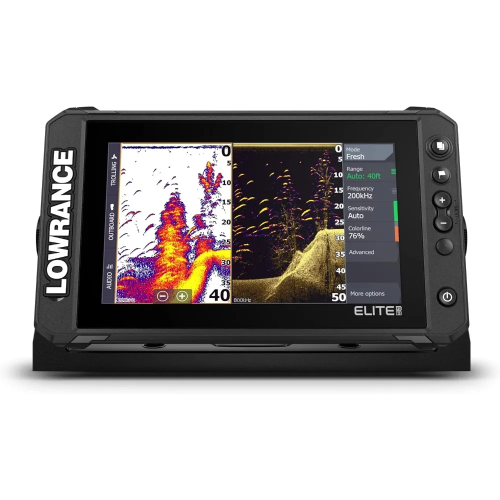 Elite Fs 9 Fish Finder Met Actieve Beeldvorming 3-In-1 Transducer, Voorgeladen C-MAP Contourkaarten