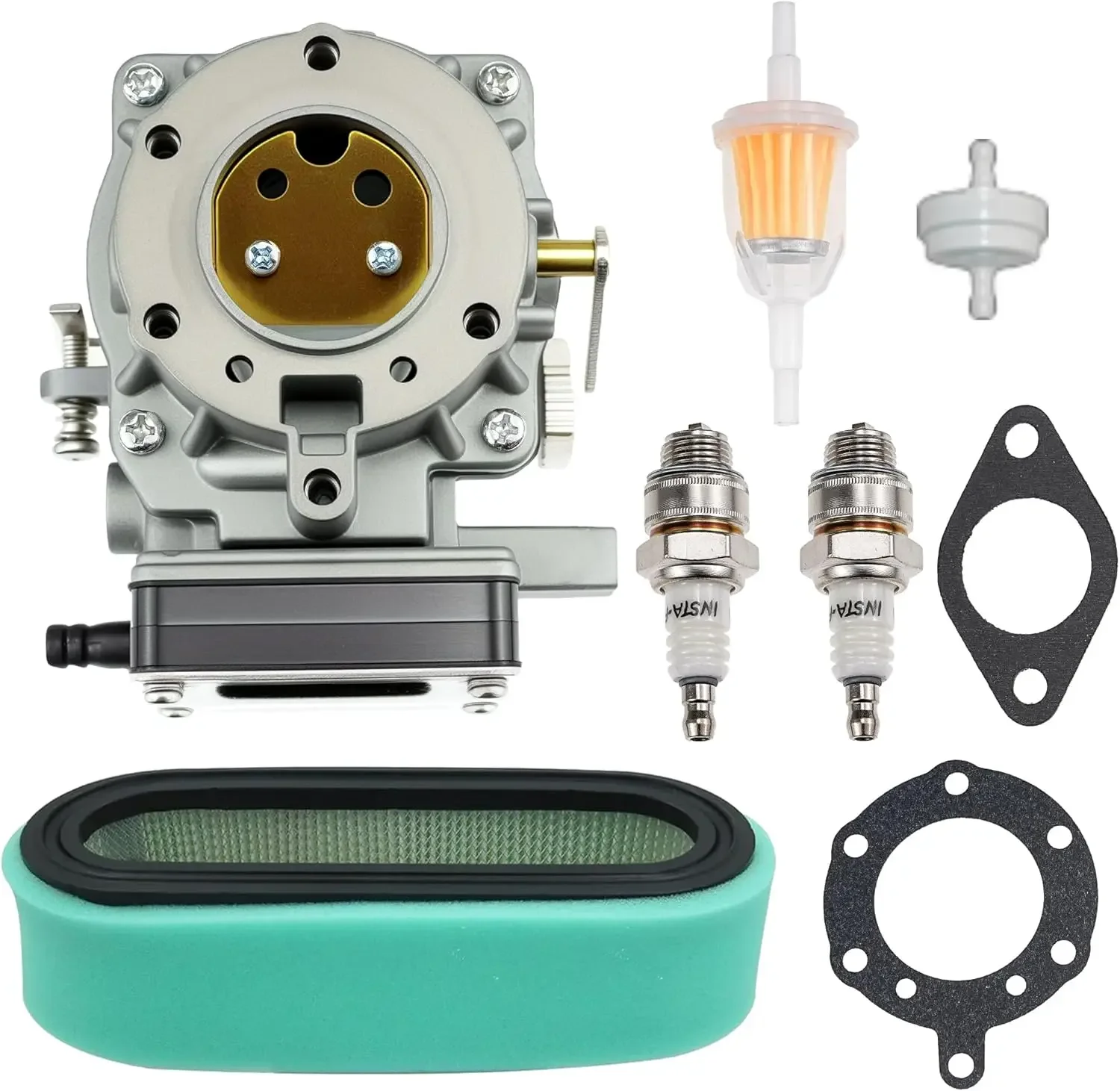 693480 Carburetor Compatible With Briggs Stratton 693480 693479 42E707 ,Craftsman LT1000 917270821,With Air Filter,Fuel Filter.