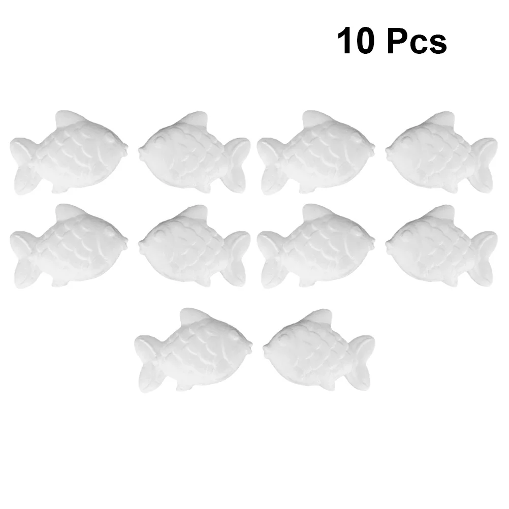 

10pcs 11Cm Foam Fish Craft Kids Diy Painting Activity Children Educational Ornament Winter Christmas New Year Decoration