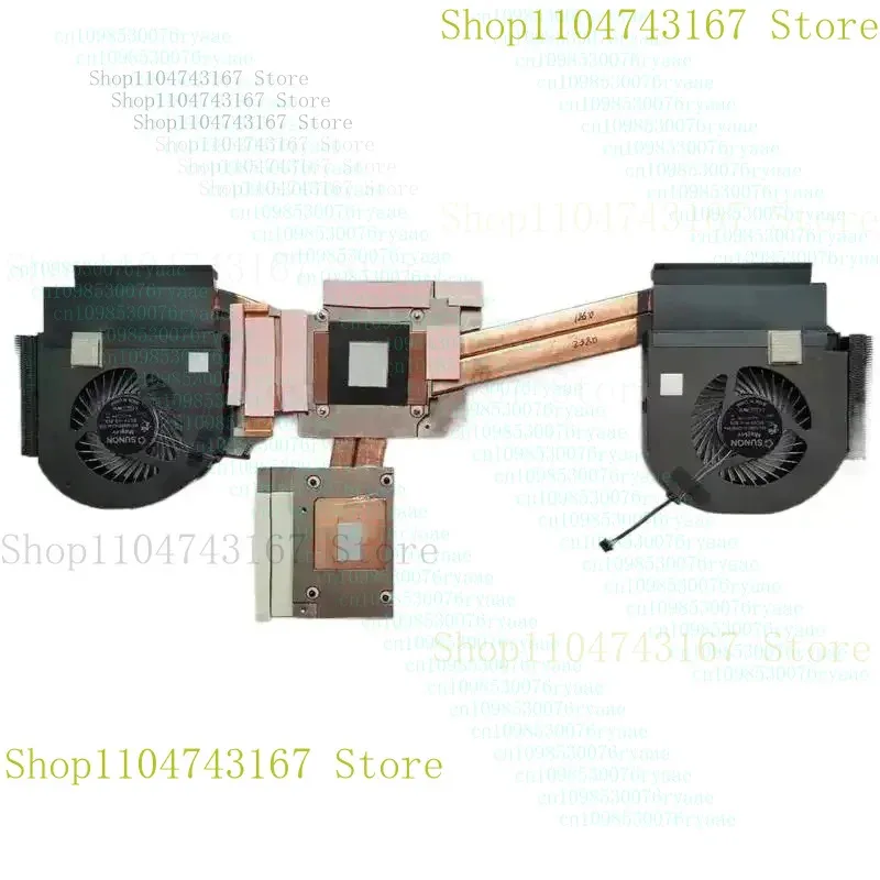 

QIN NEW Original Laptop NV-256 CPU/Graphics Cooling Heatsink Fan Assembly For Dell Precision7730 M7730 Workstation 07JV64 7JV64