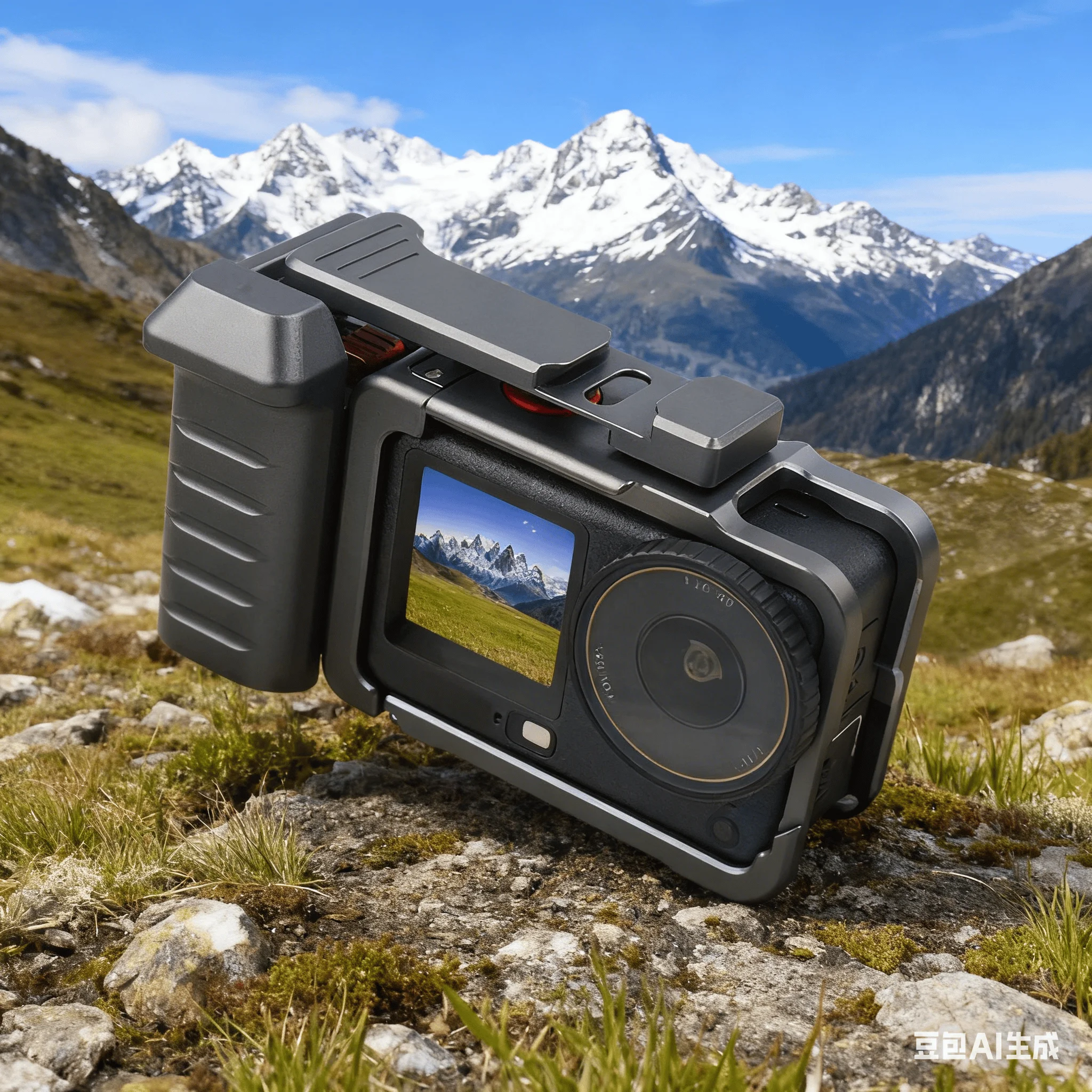 

Клетка для камеры, уличная фотография для DJI Osmo-Action6, магнитная быстросъемная клетка для кроликов, крепление для холодного башмака, ручка для экшн-камеры